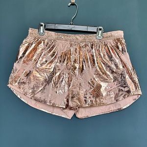 Nike Air Rose Gold Metallic Shorts